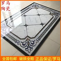 Living room parquet floor tiles jazz White simple European dining room parquet tiles gilded jigsaw tiles floor tiles