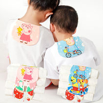 Baby cotton sweat towel baby child sweat towel back cotton gauze large kindergarten children