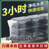 Fish Tank Drips Filter Drip Box Fish Tank Filter Drip Flow Trough Filter Drawer Stainless Steel Transparent Tea Color