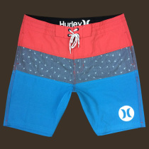 Hurley mens quick-drying beach pants tide five-point swimming trunks Large size seaside surf shorts Fitness competition pants