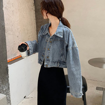 Denim coat women 2020 new spring and autumn Korean version of loose net red ins tide retro Hong Kong flavor short coat