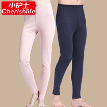 Little nurse mens thick cotton trousers womens knee pads pants large size warm pants leggings