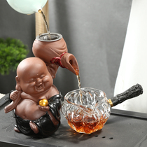 Zisha tea pet can raise tea pet ornaments discoloration Zen little monk tea ceremony tea set accessories tea table ornaments high-grade