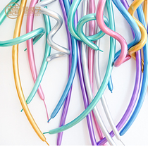 Chrome new metal balloon birthday party decoration in wind background wall dress childrens magic shape