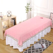 Dual-use autumn and winter fabrics for men and women plain plush quick-drying beauty bed beauty salon special sheets soft