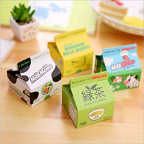 Milk box note book Korean creative cute extraction note small portable milk coffee memo