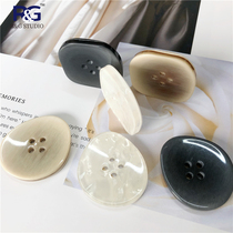 Autumn and winter new resin coat button womens special-shaped wool coat button square irregular button button wild