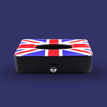 British style simple car tissue box seat type car interior car tissue box pumping box Car paper pumping box set