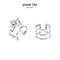 JOOMi LiM building honey ring 2021 New ins tide Crystal two-piece double finger ring European and American Joker ring female