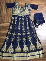 Indian dance suit stage suit to be served with adult web yarn embroidery clothing imported Anna Kali suits Bollywood