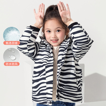 Balabara girls down jacket thickly 2021 winter dress new children striped cartoon jacket 201421107013