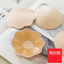 Creamy anti-bump nipples with chest sticking female wedding dresses with thin and large breasted silicone bra stickup with invisible milk fainter