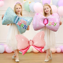 Bow balloon aluminum film children aluminum foil theme cute party 100 days holiday birthday decoration scene