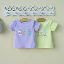 Baby girl summer dress little girl short sleeve T-shirt base shirt class A coat foreign baby Summer clothes 1-3 years old 0