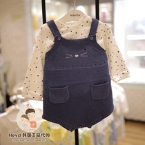 Absorba Issa Fort Korea Childrens Clothing Brand 20 Autumn Knitted Joan T-shirt 22204