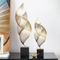 European creative modern light luxury metal living room TV cabinet wine cabinet ornaments home decorations porch crafts