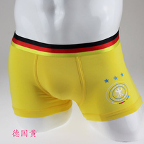 Mens Underwear Flat Corner Pants Modale Cotton Youth Tide Mens Personality World Cup National Flag Edition Four-corner Shorts Trunks