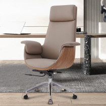 Modern simple computer chair boss chair home reclining leather office chair business sedentary comfortable study chair