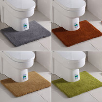 U-shaped mat Doormat Toilet mat Toilet floor mat Bathroom toilet absorbent non-slip floor mat Concave mat Machine washable