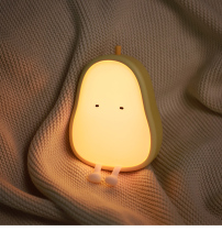 MUID Duck Pear Small Night Light Cute Bedroom Feeding Baby Eye Care Rechargeable Sleep Bed Head Lamp Creative Cozy Woman
