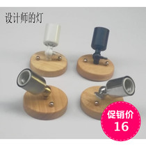 Balcony light suction ceiling lights log solid wood lamps Daily style creative genguan light corridor light gangway light door hall lamp lighting