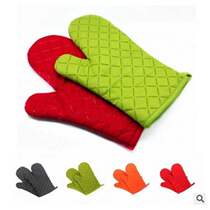 Kitchen Nonslip Thick Microwave Oven Mitts Heat Resistant