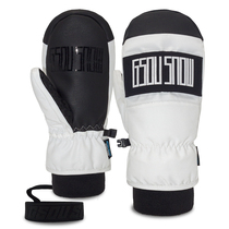 GsouSnow new ski gloves single double board wear-resistant waterproof warm men and womens thick stuffy riding gloves