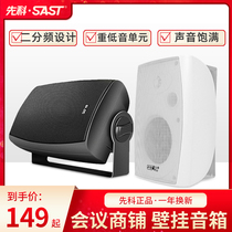 Senko P40 Wall-mounted Speaker Classroom Campus Radio Background Music Conference Room Sound Shop Supermarket Horn Indoor Home Living Room Surround Coaxial Sound Quality Shop Mall Restaurant