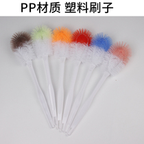 Spring brush toilet brush plastic brush toilet spittoon brush color random