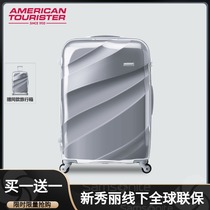 AMERICAN TOURISTER AMERICAN travel trolley case 20 inch suitcase mirror luggage male BI5 boarding case