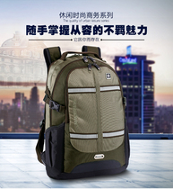 SUISSEWIN Swiss Army Knife Double Shoulder Bag Men Backpack Large Capacity 15 6 Computer Travel Backpack Student Bag