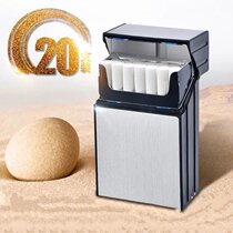 Metal plastic cigarette box Cigarette box Hard box 20-pack portable personality ultra-thin mens creative smoke combined cigarette cigarette box