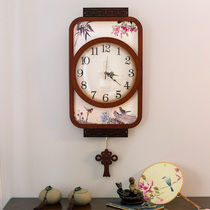 New Chinese Home Wall Clock Living Room Classical Decorative Clock Chinese Studio Dining Room Silent Clock Creative Wall Clock