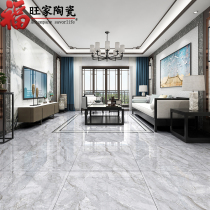 Modern light luxury living room floor tiles 800x800 clouds gray marble tile Hall full cast glaze non-slip floor tiles