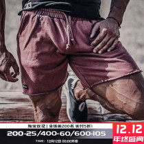 MSCT Tide brand wool edge fitness shorts male Brothers Summer iron training muscle cotton sports three-point pants