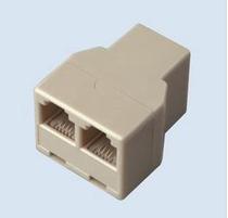 Telephone line one turn two RJ11 telephone three-way telephone line direct connection head telephone line extension by buy