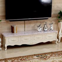 European TV cabinet coffee table combination living room simple marble surface TV cabinet small apartment bedroom storage cabinet