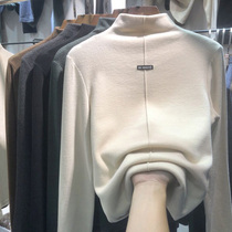 Foreign trade brand cut discount womens clothing mall counter summer withdrawal clearance grinding double-sided de-velvet base shirt