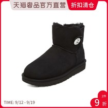 UGG ladies black sheepskin wool water drill casual warm short boots snow boots