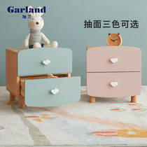 Garland full Wood Childrens bedside table modern simple bedroom girl storage cabinet small simple bedside cabinet