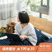 Pure cotton travel sleeping bag Hotel separated by dirty double portable ultra light bed sheet people travel on business trip Plaid water washing Cotton