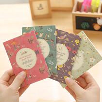 National stationery new national flower and bird color pocket small notebook gift 64K Notebook customization
