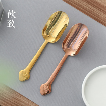 Drinking copper alloy teaspoon teaspoon metal teaspoon teaspoon metal teathen tea spoon tea ceremony spare parts tea set utensils