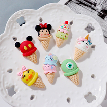 Leaf Elder Sister Unicorn Ice Cream Sweet Cylinder Micky Little Chicken Diy Cream Glue Cell Phone Shell Material Handmade Accessories