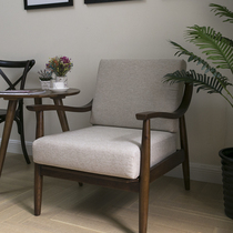 Customized Japanese-style simple modern high-density sponge cushion solid wood sofa cushion all-inclusive sofa cover fabric sofa cover