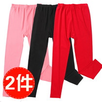 This life autumn pants female modal single piece big red large size slim stretch leggings Wedding line pants warm pants