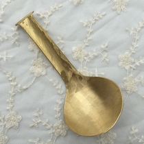  Hand-cast pure copper soup scoop copper spoon small soup spoon large soup spoon egg dumpling spoon copper spoon porridge spoon hot pot spoon