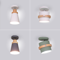 Nordic home aisle Ceiling lamp Macaron corridor Foyer entrance Personality Modern simple creative balcony lamps
