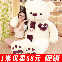  Hug bear ragdoll doll girl Big bear childrens plush toy girl birthday gift for girlfriend teddy bear