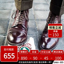 Play along the three-joint Goodyear retro handmade casual Martin boots mens work boots real leather boots